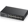 Zyxel Switch 16 porte Gigabit non gestito GS1100-16 V3 (16 porte), Switch di rete, Nero