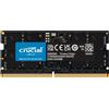 Crucial CT16G56C46S5 (1 x 16GB, 5600 MHz, RAM DDR5, SO-DIMM), Memoria RAM, Nero