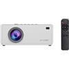 BlitzWolf BW-V8 (Full HD, 480 lm, 1.2:1), Proiettore, Bianco, Grigio