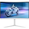 Philips Evnia 27M2C5501 - Monitor da gioco curvo QHD da 27 pollici, bianco (2560 x 1440 pixel, 27"), Monitor, Bianco