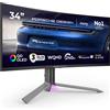 AOC Porsche Design Agon PD34 (3440 x 1440 pixel, 34"), Monitor, Nero