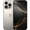 Apple iPhone 16 Pro (256 GB, Titanio naturale, 6.30", SIM + eSIM, 5G), Smartphone, Grigio