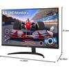 LG 32UR500K-B (3840 x 2160 pixel, 31.50"), Monitor, Nero