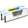 Corsair Vengeance RGB (2 x 16GB, 6000 MHz, RAM DDR5, DIMM), Memoria RAM, Multicolore, Bianco