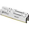 Kingston 64GB DDR5 6000MT/S CL30 DIMM (2 x 32GB, 6000 MHz), Memoria RAM, Bianco