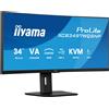 iiyama 86,4cm (34") XCB3497WQSNP-B1 21:9 3xHDMI+DP+USB (3440 x 1440 pixel, 34"), Monitor, Nero