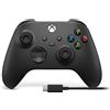 Microsoft Controller wireless Xbox (Android, iOS, PC, Xbox One S, Xbox One X, Xbox Series S, Xbox Series X), Controller gaming, Nero