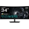 Gigabyte G34WQC2 (3440 x 1440 pixel, 34"), Monitor, Nero