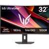 LG 32G600A-B UltraGear (2560 x 1440 pixel, 32"), Monitor, Nero