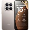 Xiaomi Redmi Note 15 Pro 5G (256 GB, Colore titanio, 6.83", Doppia SIM, 5G), Smartphone, Argento