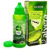 Avizor Alvera liquido per lenti a contatto 1 × 100 ml con custodia. Soluzione per la pulizia e la disinfezione di tutti i tipi di lenti a contatto morbide. Formato del viaggio.