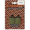 Accossato AGPA27OR-1 Pastiglia Freno Aprilia > SR 50 REPLICA (1994), Set di 2