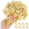 DICOSMETIC 200 mini lingotti d'oro in miniatura, in lega, accessori per casa delle bambole, 6,5 x 14 x 3 mm, per lavori fai da te, micro decorazioni per giardini e feste