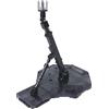 Xiaojikuaipao Staffa di supporto regolabile per action figure 1/100 Gundam, grande applicabilità, facile montaggio, perfetto per RG, HG, SD, figure BB, supporto in plastica, modello - Nero Grigio