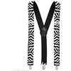 W WIDMANN MILANO Party Fashion, bretelle Zebra, design unico, comfort ottimale, versatile, facile da usare, aggiungi un tocco festoso a tutti i tuoi outfit