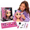 Palmitessa Testa da Truccare e Pettinare con Occhi Cambia Colore per Bambine Influenzare Trucchi, Influencer Make Up Doll, Multicolore, Taglia Unica, Nuova Edizione