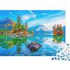 RMMERPCVREFE Mountain Lake Scenery Puzzle 1000 Pezzi Carta per Adulti Autumn Reflection Puzzle per Famiglia Relax Decorazione Casa 38x26cm/1000pcs