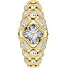 CARLIEN Orologio da polso analogico da donna con quadrante quadrato con perle e numeri romani, elegante e alla moda, con strass