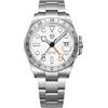 RollsTimi Luxury Men's Watches Automatic Watches NH34 Movement Luminous Pointer Men's Movement Watches 100m Waterproof Stainless Steel Business Sports Watches, bianco