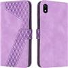 OKZone Cover per Xiaomi Redmi 7A, Custodia in PU Pelle per Xiaomi Redmi 7A, Custodia a Libro Protettiva Folio Portafoglio con Chiusura Magnetica e Slot per Carte Wallet Case Flip Cover (Porpora)