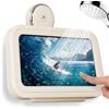XFSRG Porta Telefono Doccia 480° Rotazione Ventosa rimovibile Supporto soffione doccia a ventosa Riutilizzabile senza trapano Impermeabile per Bagno (Giallo)