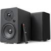 VULKKANO A5 ARC MKII - Altoparlanti autoamplificati con Woofer da 5,25, Bluetooth 5.0, HDMI ARC, Optica, RCA, USB, con uscita subwoofer, altoparlanti per TV dal design elegante, colore nero