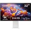 ALORIX 6K Monitor, 32 Inch IPS-6K Display (6144 × 3456), LM315STA-SSA1 Aluminium Alloy Housing and Stand, HDR 600, 400 cd/m², Height Adjustable, VESA100*100Contrast Ratio 2000:1 (VA Panel（Lucido）)