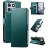 Yunubeyii Cover Libro per Moto Edge 70 Fusion,Verde | Blocco RFID,Luxury PU Pelle,Portafoglio,Card Holder,Magnetic Phone Custodia,Kickstand,Protettiva,Antiurto