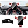 KUNGKIC Supporto per telefono auto Supporto regolabile per telefono auto compatibile con Mini Cooper JCW F54 F55 F56 F57 F60 Countryman 2022-2023 Accessori 360°Rotazione in lega di zinco ABS (Rosso)