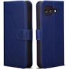 32ndShop 32nd Custodia a Portafoglio in Pelle PU per Google Pixel 10a, Case con Slot per Sched di Blocco RFID, Chiusura Magnetica e Supporto integrato - Blu