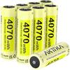 AKTTKA Batterie AA Al Litio Ricaricabili,8 Pezzi,4070 mWh,1,5 V.Solo Per Caricabatterie Agli Ioni Di Litio. Adatte Per Controller Di Gioco,Serrature Intelligenti,Mouse E Tastiere,Termometri Auricolari