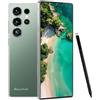Maustron Smartphone B25Ultra da 7,3 pollici, 8 GB di RAM + 256 GB di ROM, supporta schede MicroSD fino a 128 GB, doppia SIM, 5G, Android 14, doppia fotocamera, sblocco tramite impronta digitale, colore verde
