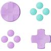 Savage Raven by Skull & Co. D-Pad Button Cap Set for Nintendo Switch 2 Joy-con - Light Purple+Light Green