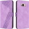 OKZone Cover per Samsung Galaxy S8, Custodia in Pelle Samsung S8, Antiurto Cover a Libro Galaxy S8 Magnetica Portafoglio Folio PU Pelle Flip Protettiva Caso con Wallet Case Cover (Porpora)