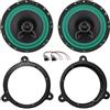 IPNOSIS Kit 2 Casse Anteriori o Posteriori IP-01165 per Renault Clio IV dal 2012 al 2020, Clio V dal 2020 in poi, Scenic dal 2010 al 2021 + vedi altri modelli con 2 Supporti, 2 Connettori