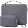 HYZUO 17-17,3 Pollici Custodia Rigida PC Portatile Borsa per 17 17,3 HP/Dell/ASUS/Acer/Lenovo/LG/Toshiba/MSI Gaming Laptop/Razer Blade 17/18, Borsa Protettiva per Uomo Donna, Grigio Spazio