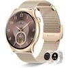 Erkwei Smartwatch Donna con Chiamate 3 Cinturini Orologio Donna 1,43 AMOLED Schermo Smart Watch Android iOS Contapassi Frequenza Cardiaca Sonno SpO2 100+ Sportivo Assistente Vocale