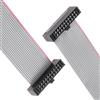 Unifizz 2 cavi a nastro piatto IDC a 20 pin, passo 1,27 mm, lunghezza 20 cm, connettore FC a FC, tipo A, per scheda madre del PC, stampante 3D, display a LED