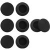 JRSHIRLEYLTD 8 cuscinetti auricolari in schiuma 55 mm di ricambio per auricolari, cuscinetti di ricambio neri, cuscinetti auricolari, cuscinetti in spugna, tappi per cuffie per diverse cuffie