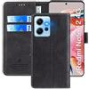 FMPCUON Custodia Flip in Pelle per Xiaomi Redmi Note 12 4G - Cover a Libro Magnetica Portafoglio Case, Nero