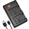 DSTE BCTRX BC-TRX Caricabatterie USB doppio per batteria Sony NP-BG1, NP-FG1, NP-BD1, NP-FD1, NP-FT1, NP-FE1, NP-FR1