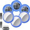 Tukio Air Tags 6 Pack Blu, Smart Tracker Localizzatore Funziona con Apple Dov'è App (solo iOS, NON per Android) Bluetooth Trova Oggetti per Chiavi/Valigie/Portafogli, Batteria Sostituibile, Mini Tags