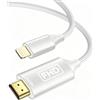 ziwodiv Cavo Lightning a HDMI 2M [Apple MFi Certified], adattatore AV digitale 1080P per iPhone, convertitore schermo di sincronizzazione audio video, compatibile per iPhone 14 12 11 XS XR X