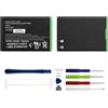 Duotipa Batteria di ricambio BAT-30615-006 JM1 JM-1 compatibile con BlackBerry 9790 9900 9930 9850 9860 con kit di riparazione