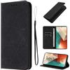 LSPCASA Protettiva Case Per Xiaomi Redmi Note 13 5G 6.67 Pollici Pelle Artificiale Cover Redmi Note 13 5G Con Slot Per Schede Redmi Note 13 Cover Funzione Supporto Custodia Nero