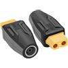RIIEYOCA XT60 a DC7909 Adattatore, XT60 Femmina a Femmina DC7909 Connettore senza Adattatore Filo per Auto RC, Drone FPV, Batteria LiPo, Alimentatori Portatile, ecc (2pcs)