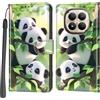 PHINIENLAND Cover per Xiaomi Redmi Note 15 Pro Plus 5G Case PU Pelle Custodia [Kickstand] [Chiusura magnetica] [Slot per Schede], Portafoglio Flip Custodia per Redmi Note 15 Pro Plus 5G,Panda