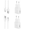 Ysevnotan 2-Pack Caricabatterie con Cavo Tipo C Compatibile per Samsung Galaxy Z Flip 3 4 5 S23 S22 S20 S21 S10 S10 Puls S10 e S9 S8 Plus Note 8 9 Carica Batterie, AFC Caricabatteria Caricatore Bianco