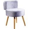 ECHTWERK Poltrona, Legno, Piedini in legno, Grigio, 44 x 44 x 58 cm