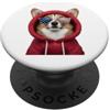 Corgi Puppy Lover PS Patriot Corgi Closeup - Occhiali da sole con bandiera americana PopSockets PopGrip Adesivo